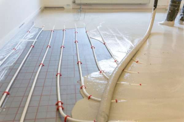 Sécher chape d'un plancher chauffant avec une chaudière électrique